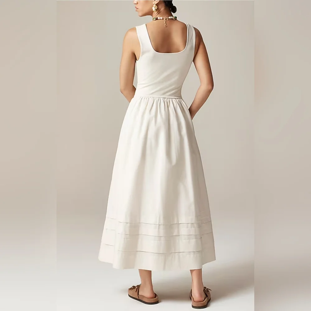 J. Crew Women's Tall drop-waist mixy dress #196 - Picture 4 of 10
